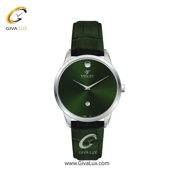 ساعت مچی اورجینال زنانه ویولت VIOLET نقره ای | سبز| سبز یشمی تیره| کد رفرنس 0550